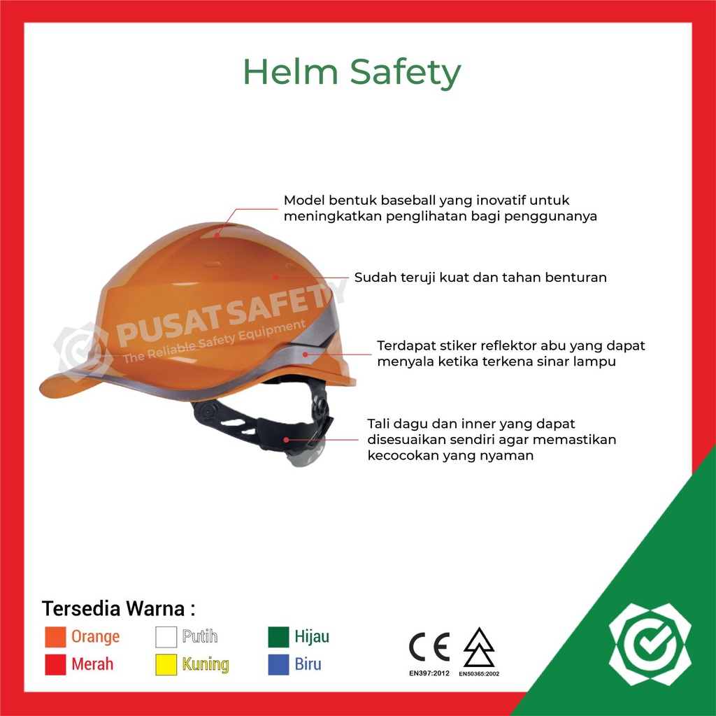 Helm Safety Proyek Delta Plus Diamond