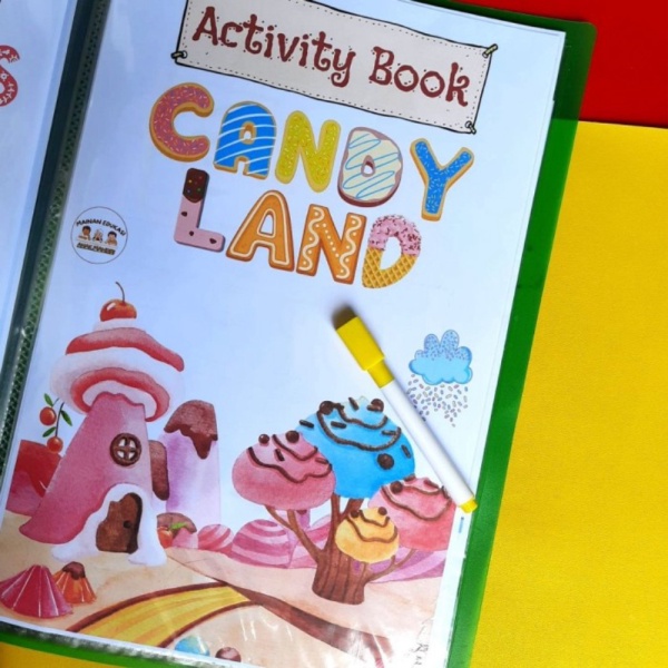 

Vol 3 LET'S EXPLORE ABC Activity Book Wipe and Clean Worksheet - Tema Canyland Berkualitas