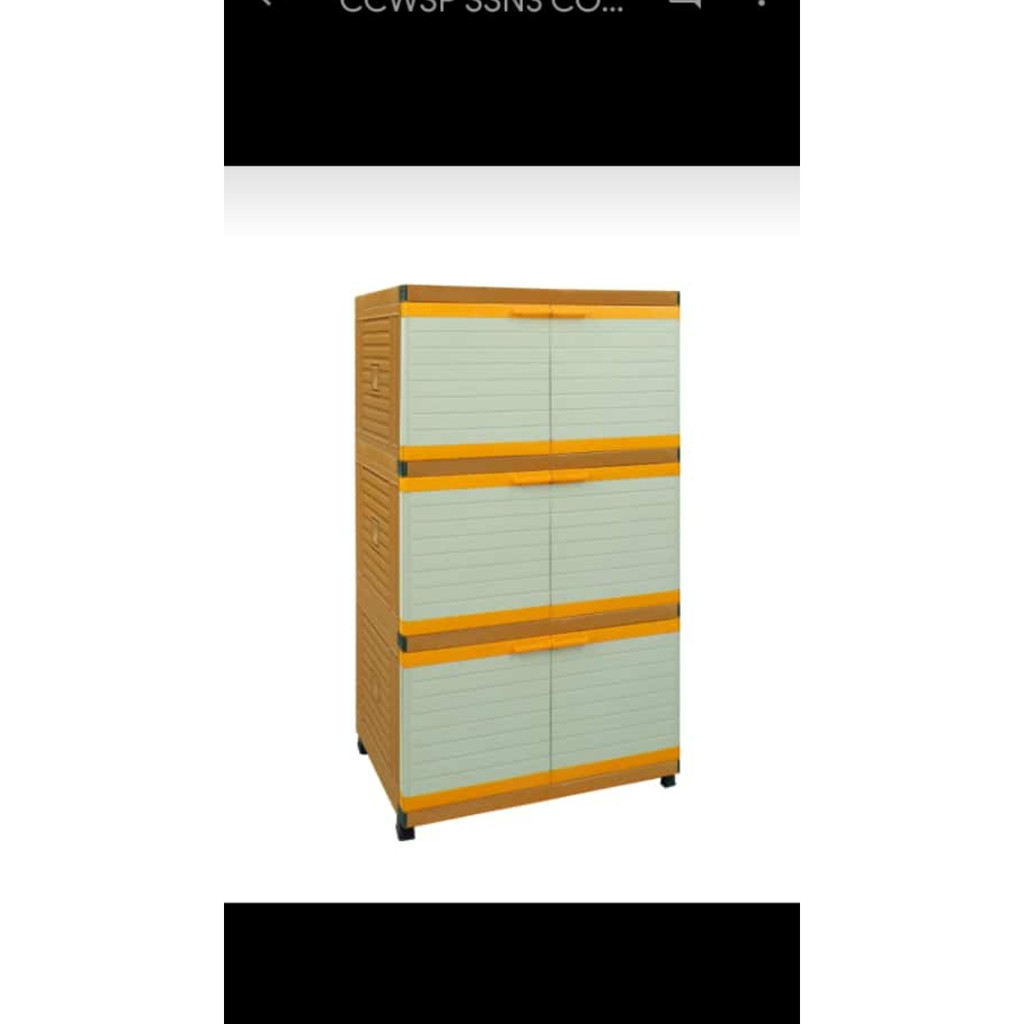 Lemari Plastik Susun 3 CLUB ( POLOS/BONEKA KECIL )