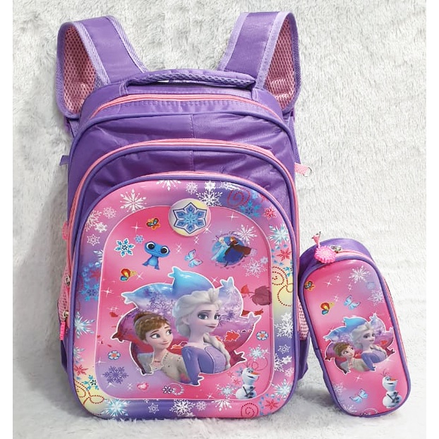 FREE PENSIL CASE - RANSEL 16&quot; UKURAN BESAR TAS ANAK SEKOLAH SD LAKI LAKI GAMBAR  SUPER JAGOAN VALE TIMBUL 3 RESLETING IMPORT + KOTAK PENSIL ( Vale - Badang - Body 16&quot;  )