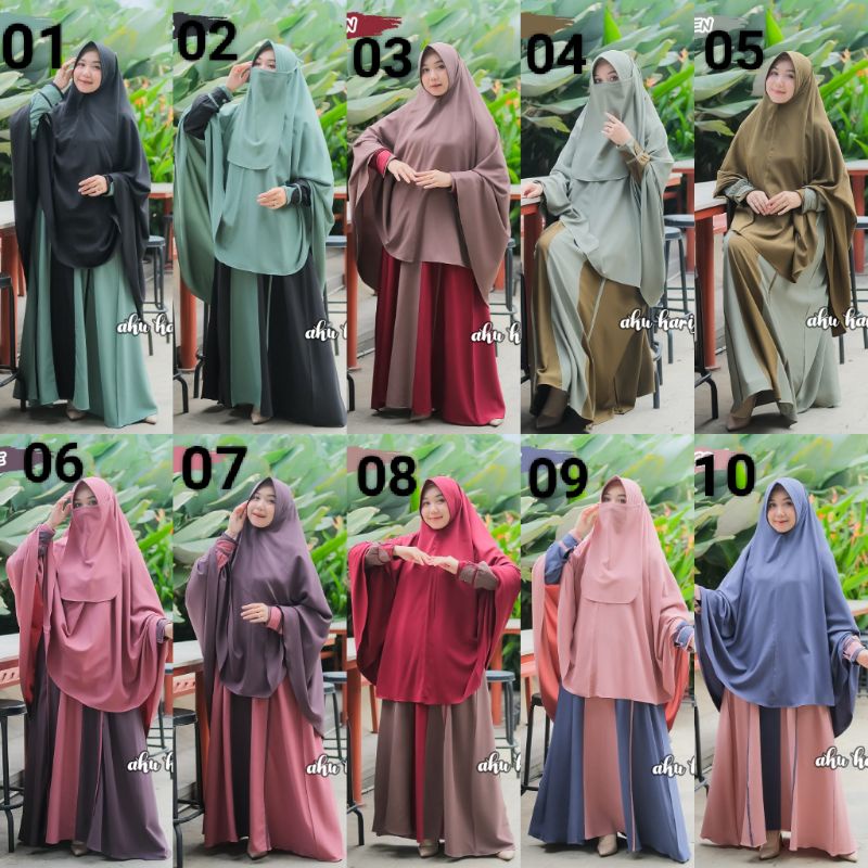 gamis arisha set cadar/arisha set cadar by aku karissa