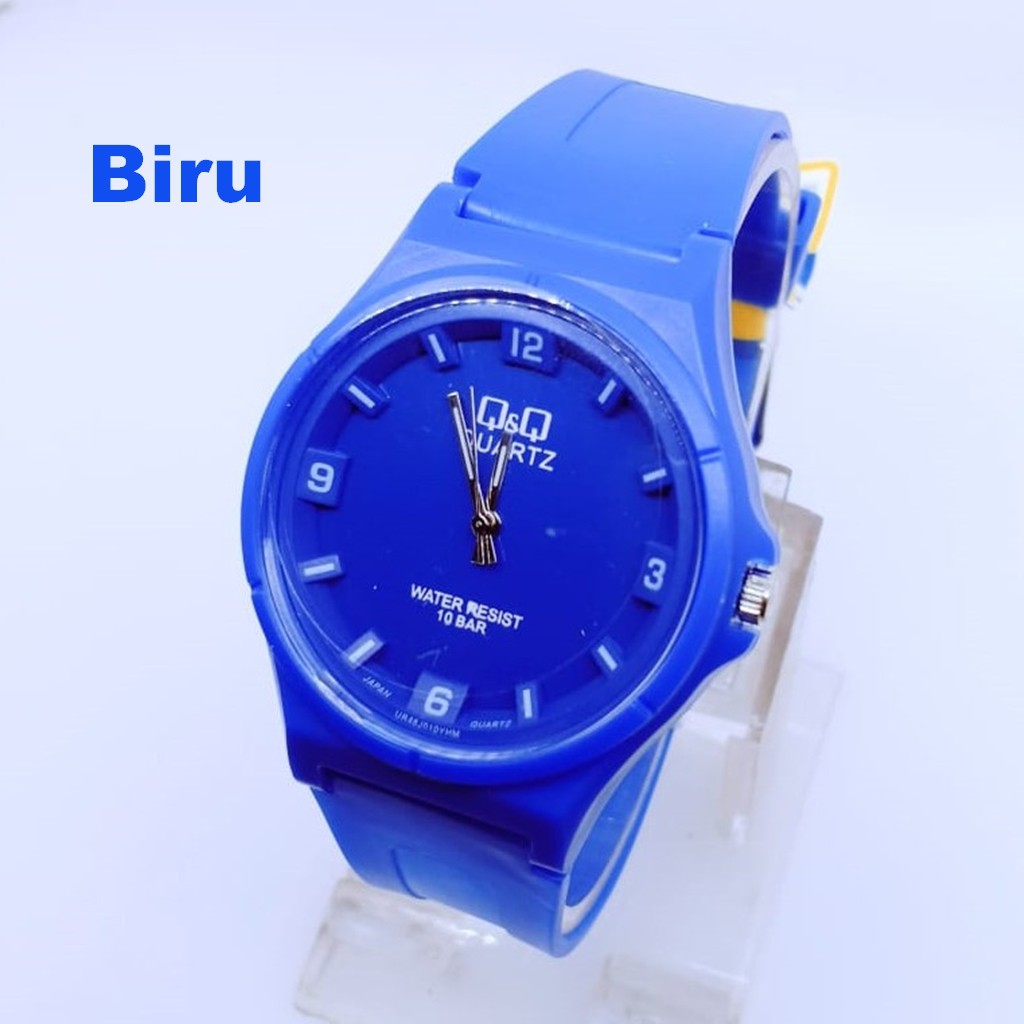 Jam Tangan Pria Wanita QQ Q&Q Bahan Karet Tahan Air