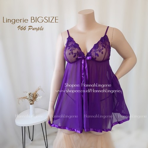 JUMBO Lingerie XXL-4XL Baju Tidur Seksi Kado Istri Cantik Ukuran Besar Original Big Size 3XL 4XL 966