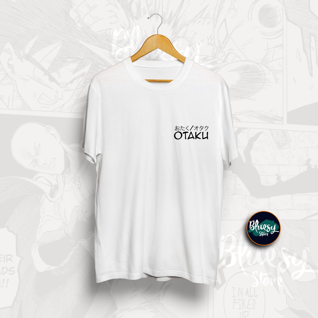 Baju Kaos OTAKU HURUF KANJI JEJEPANGAN SIMPLE DESIGN ANIME OTAKU KANJI DISTRO