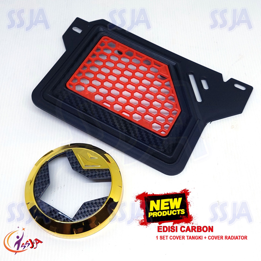 1 PAKET cover tutup prlindung radiator dan tangki yamaha Nmax edisi Carbon