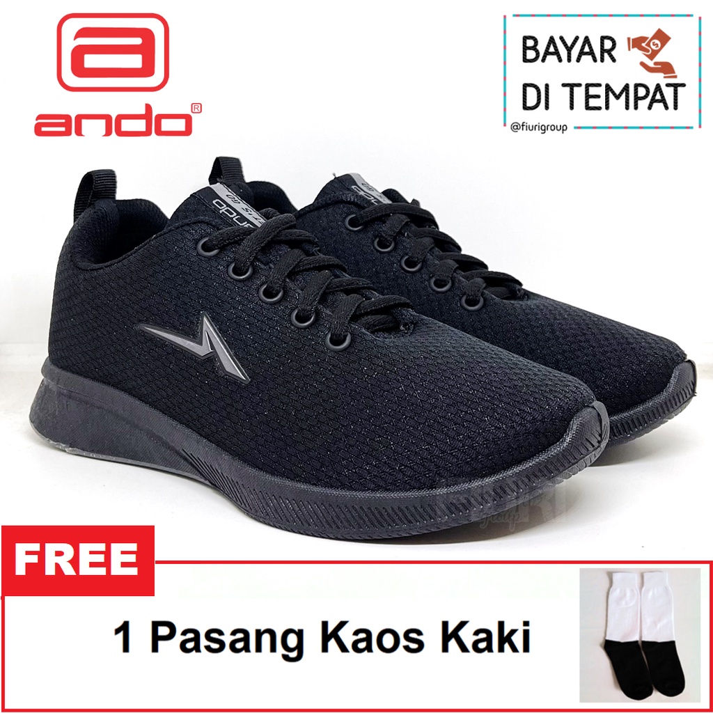 FIURI - ANDO ORIGINAL - SHINAZ 37-40 FULL HITAM - SEPATU SNEAKERS SPORT KANVAS SOL KARET ANAK PEREMPUAN - SEPATU KETS TRENDY WANITA - SEPATU OLAHRAGA LARI FITNES SENAM KERJA KULIAH SEKOLAH SD SMP SMA BERTALI CEWEK MURAH PROMO DISKON BONUS KAOS KAKI