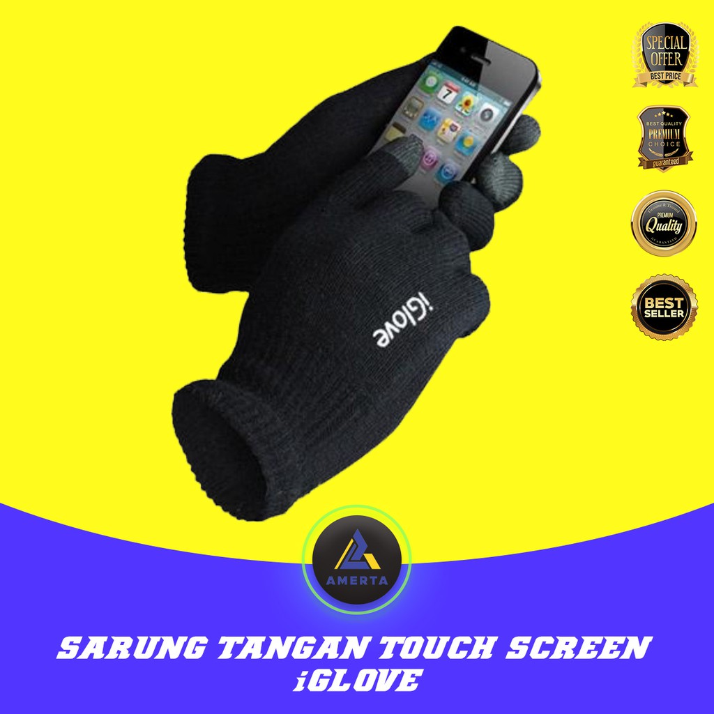 Sarung Tangan Touch Screen Untuk Smartphones &amp; Tablet