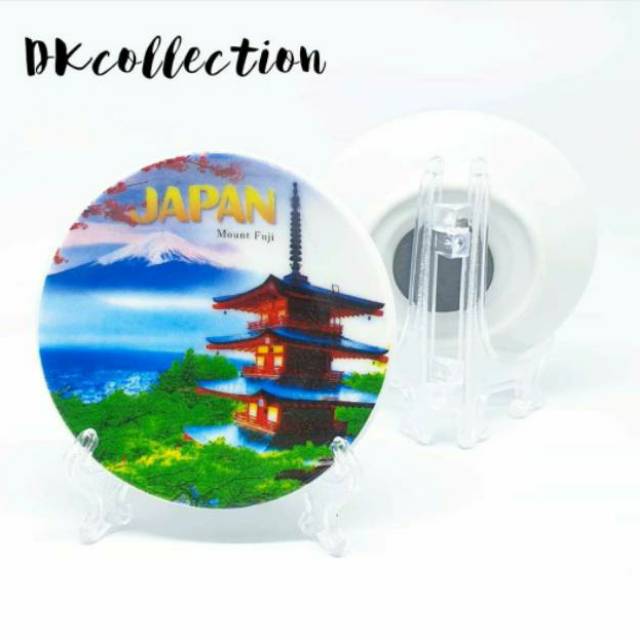 Tempelan kulkas jepang magnet piring jepang magnet keramik jepang oleh oleh souvenir jepang japan