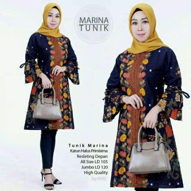 Atasan Tunik Marina Batik Unggul Jaya #0326