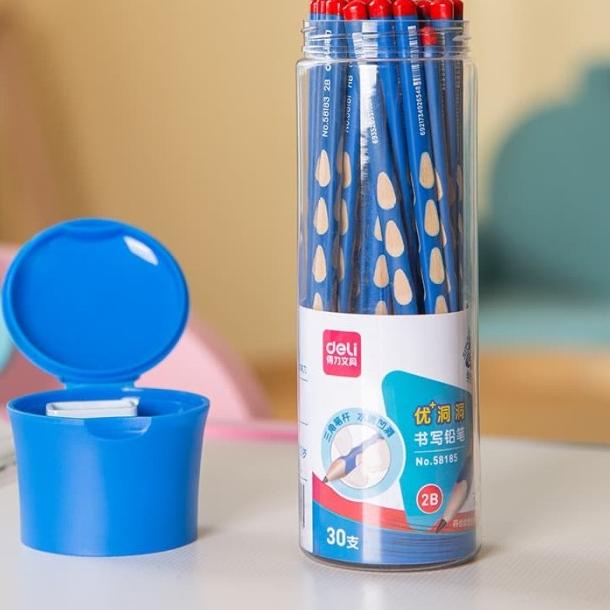 

◌ Deli Pensil Kayu-2B 30pcs/ tube Berkualitas Tinggi dengan rautan 58185 ✽