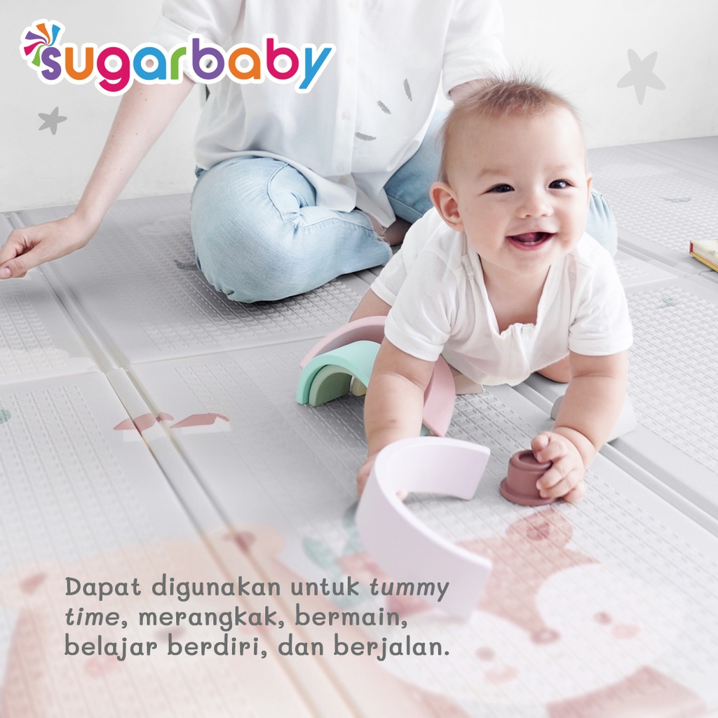 Sugarbaby / sugar baby Foldable Baby Playmat murah (Nature Series) / Playmat Lipat Anak / Karpet Lipat Bayi / Matras Bayi