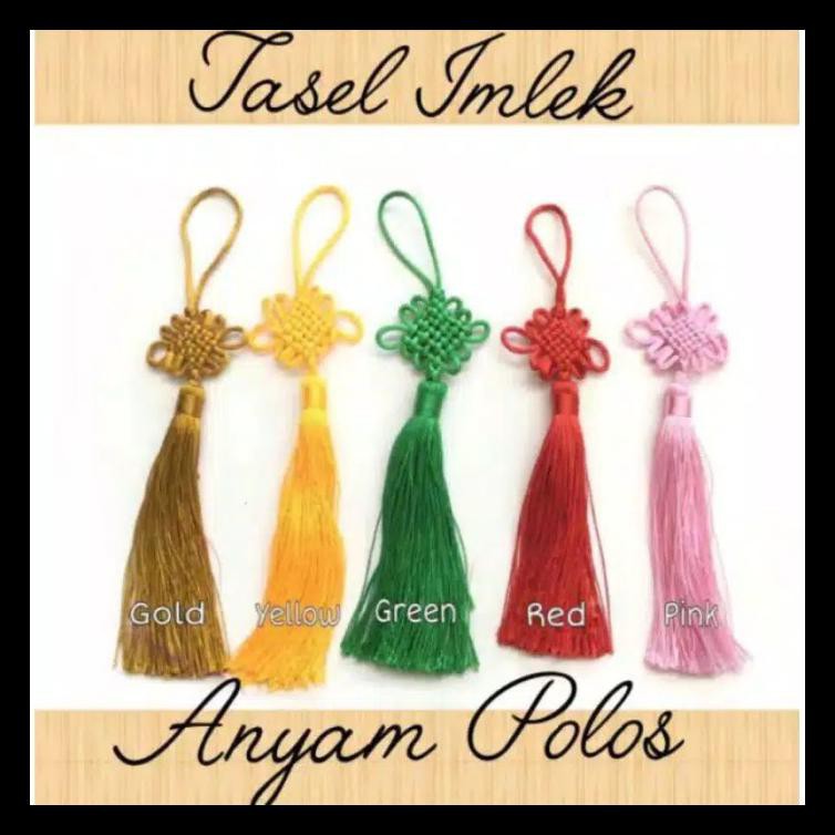 

1 PC - 16 CM TASEL IMLEK ANYAM / CHINESE TASSEL - GREEN TERMURAH