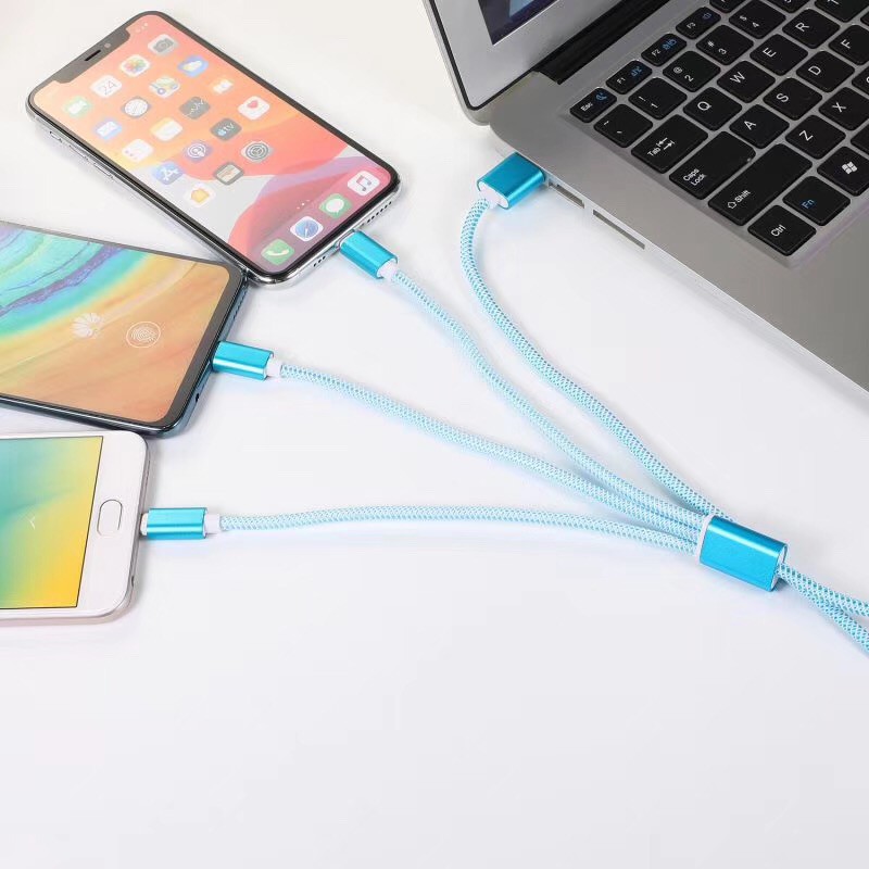 iPhone Android Type-c universal multifunctional three-in-one charging cable data cable