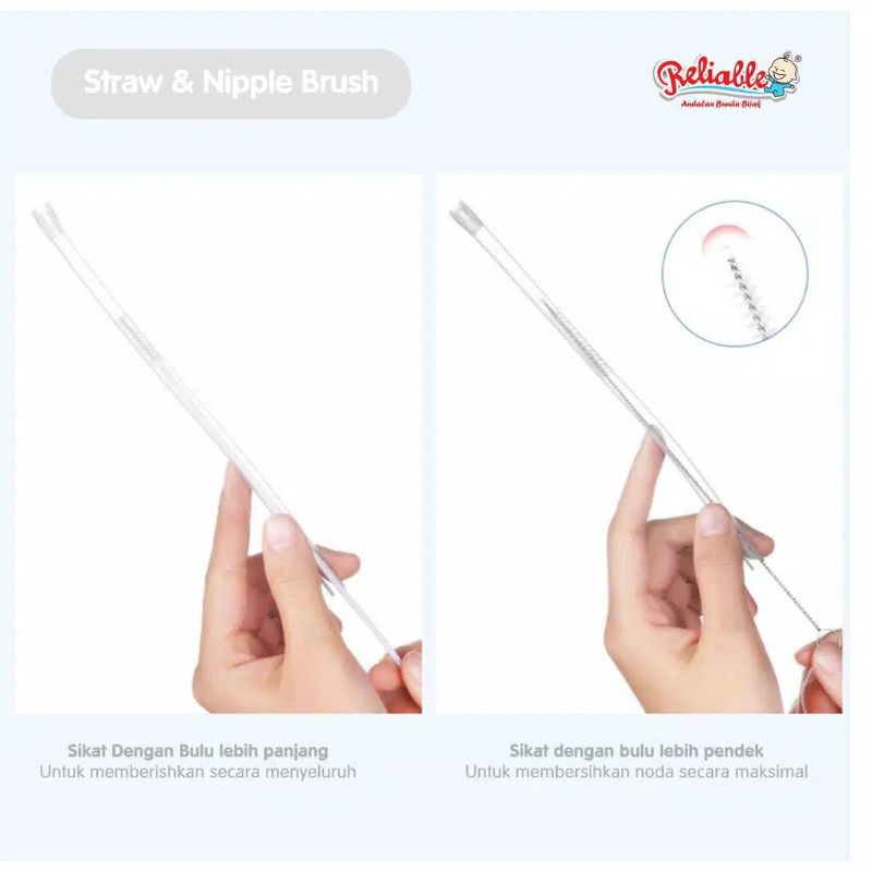 Reliable Sikat Botol Straw and Nipple Brush