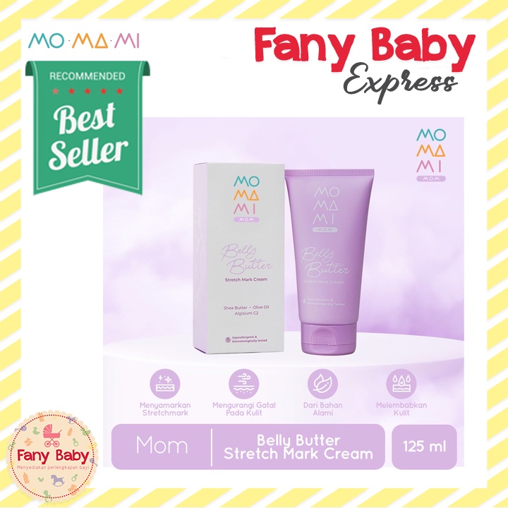 MOMAMI BELLY BUTTER STRETCHMARK CREAM 125ML