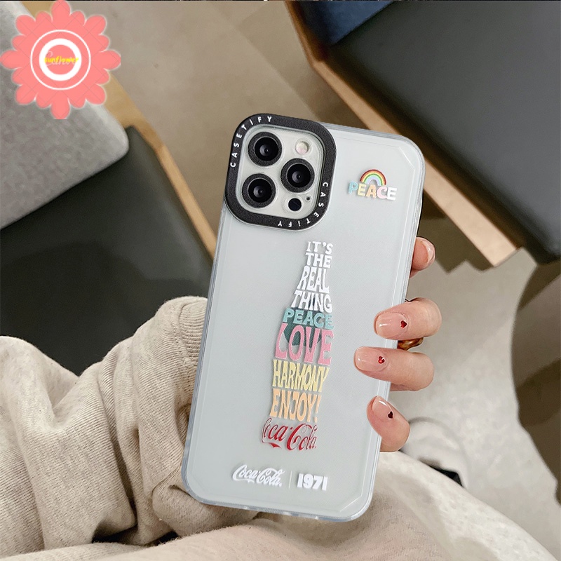 Soft Case Desain Coca Cola Untuk iPhone 6 6s 7 8 Plus X XS Max 11 12 13 Pro Max XR