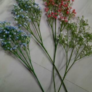 Bunga Gipshophila babybreath import bunga silikon panjang  