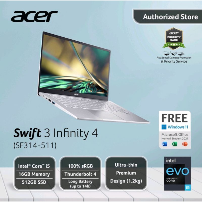 Laptop Acer Swift 3 Infinity 4