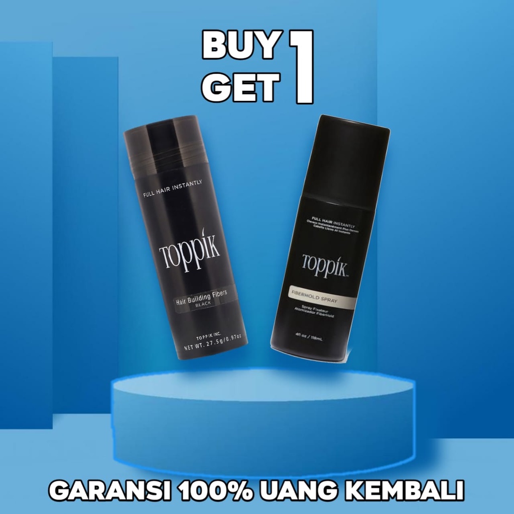 GROZIS Hair Fiber Penebal Rambut Botak 27gr Free Grozis Spray 118ml