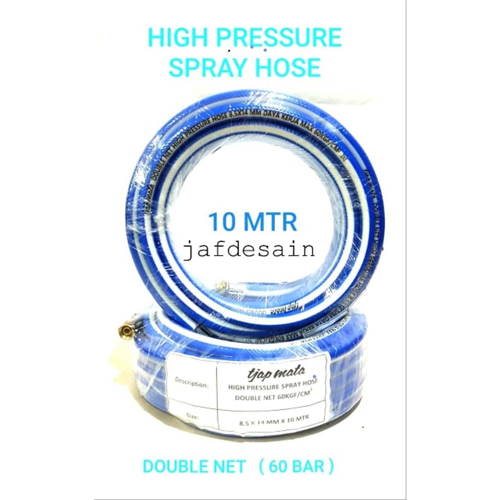 Selang Angin Tekanan Tinggi-High Pressure 10 meter tjap mata onderd