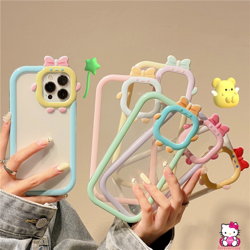 Soft Case TPU Motif Kartun Monster 3D Untuk IPhone 7 8 XR 11 13 12 Pro MAX 6 6S 7 8 Plus X XS MAX