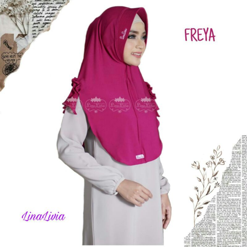 jilbab hijab Linalivia FREYA kerudung krudung bergo instan non Arrafi Zoya Hijabwanitacantik murah terbaru 2021 cod jakarta tangerang bekasi karawang bandung sukabumi cimahi subang semarang tegal kendal jepara brebes blora grobogan lampung kalimantan-Wine