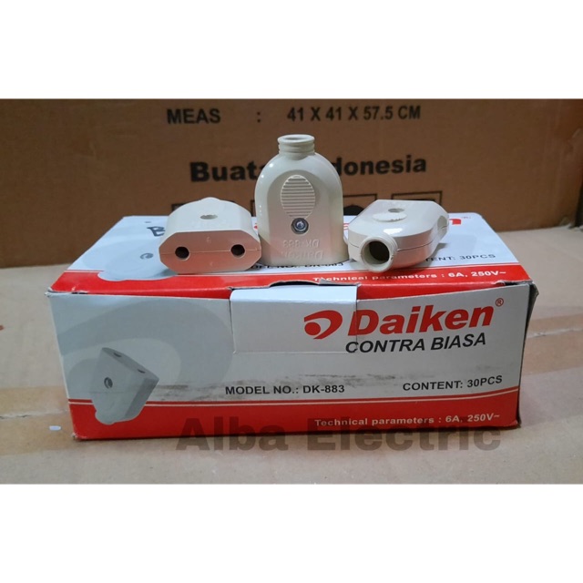 Contra steker gepeng DAIKEN / cewean colokan gepeng DAIKEN /Contra steker biasa gepeng