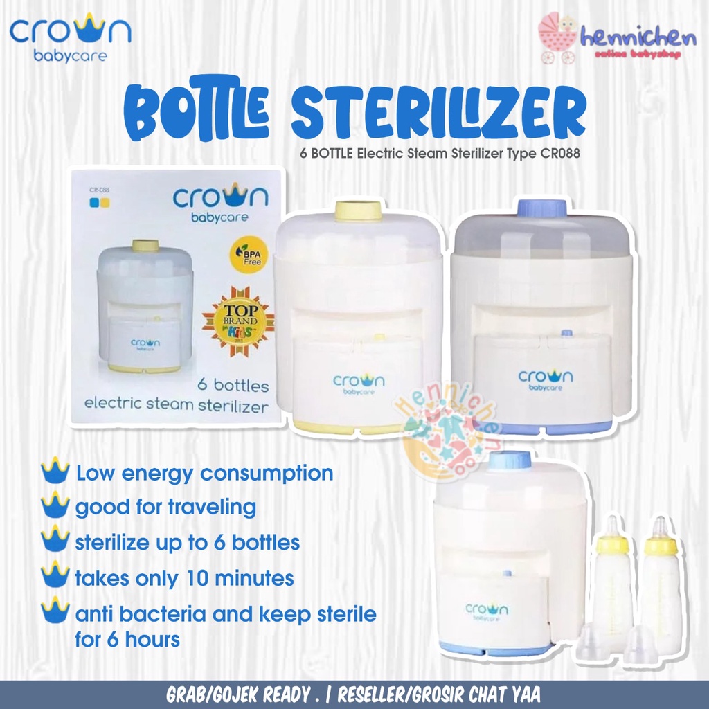 CROWN 6 BOTTLE Electric Steam Sterilizer Type CR088