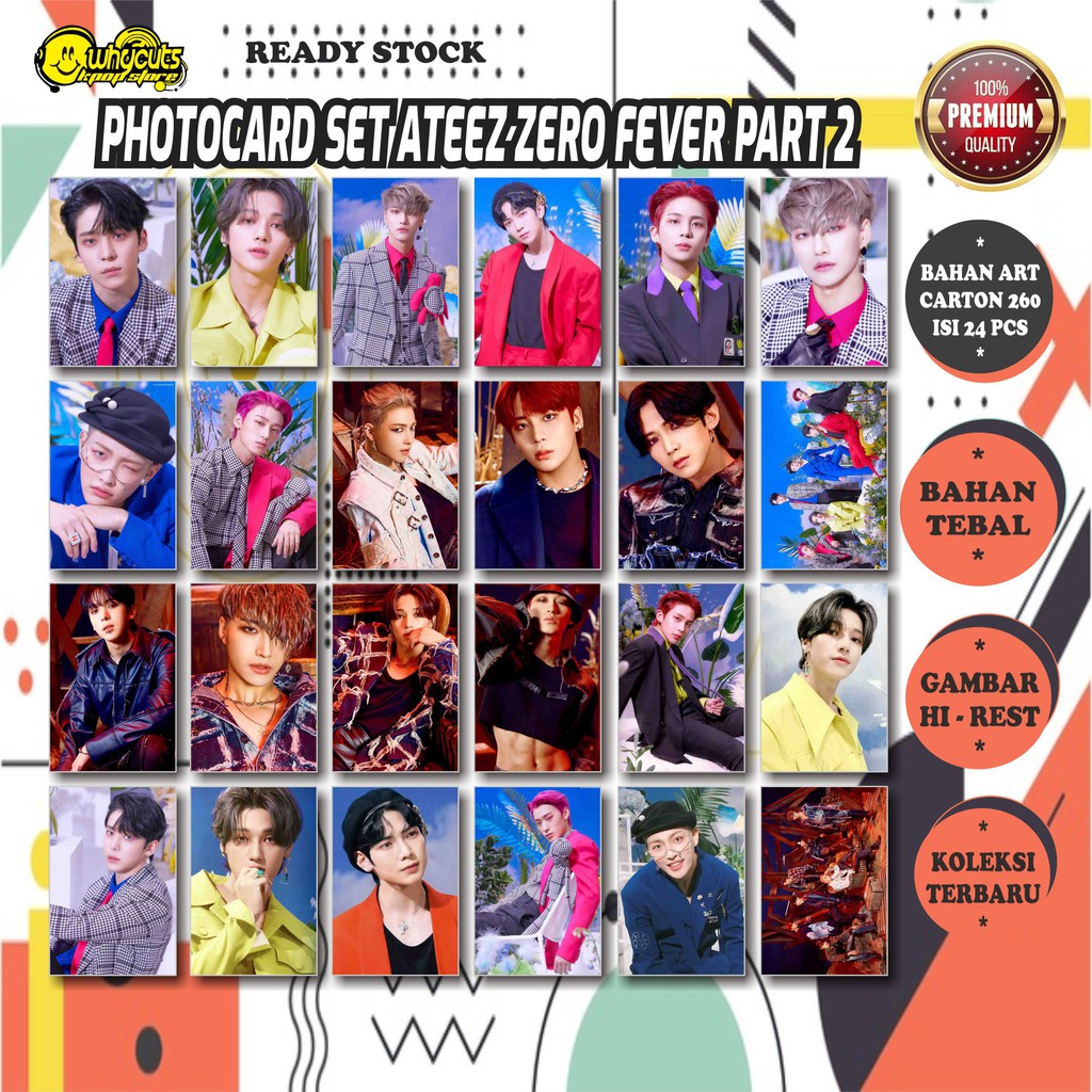 PHOTOCARD SET ATEEZ  SUJU  ENHYPEN  TREASURE  DAY 6  TXT  ASTRO (READY STOK)