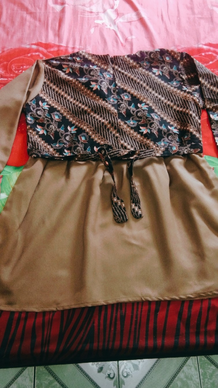 Batik Wanita Asj Sa Hrb026 Kenongo Kemeja Tosca Pendek