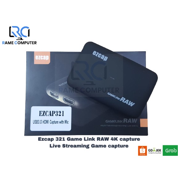 Ezcap 321 Game Link RAW 4K capture Live Streaming Game Capture - USB 3.0 HDMI capture + mic