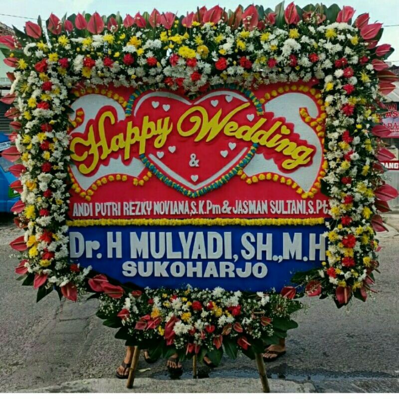 bunga papan/bunga paapan wedding/bunga papan ucapan/karangan bunga papan