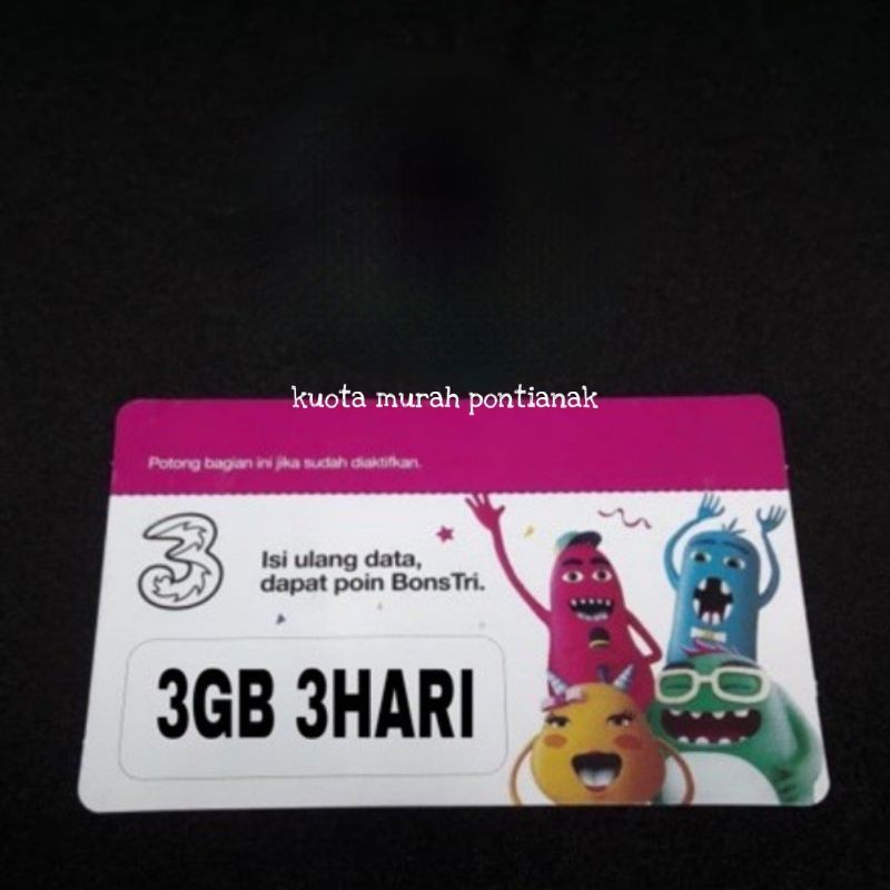 Voucher Tri Happy 3gb 3hari Vocer 3 gb 3 hari