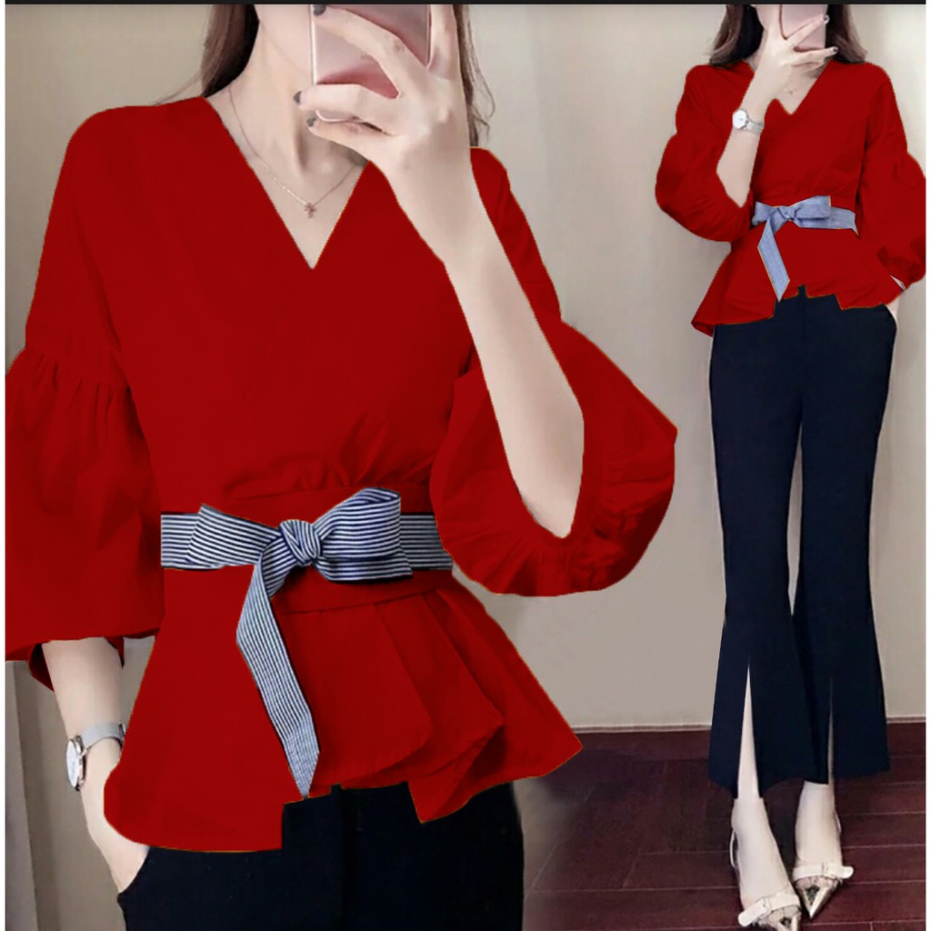 FWG - BLOUSE KIMONO TATA / BLUS WANITA / ATASAN KOREA STYLE / BLOUSE / BAJU ATASAN WANITA