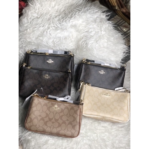 COACH POUCH TOP HANDLE BAG