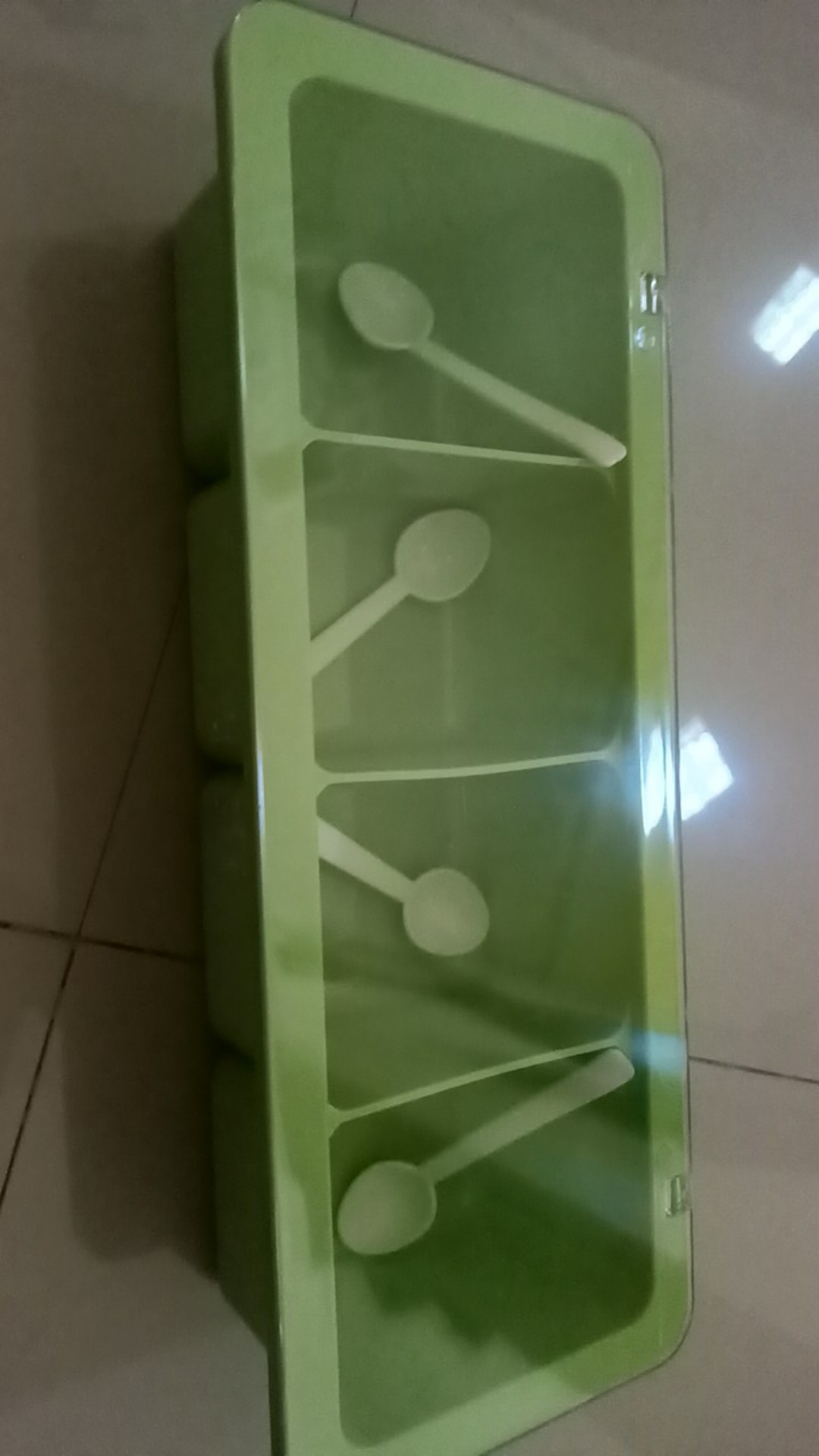 Golden Sunkist Tempat Bumbu 4in1 Tutup Kaca Mika Tebal