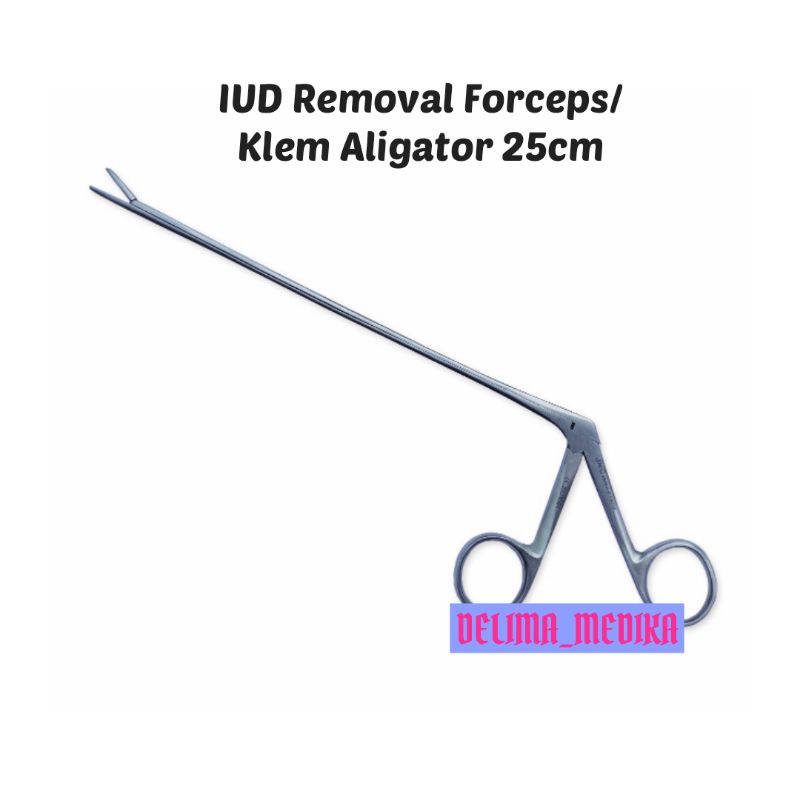 IUD Removal Forceps 25cm / Klem Aligator 25cm Stainless Steel / Klem KB Pelepas IUD