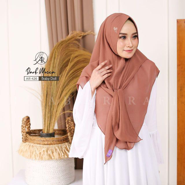 TERLARIS √ Ar 426 hijab instan by hijab ar rafi original hijab instan - INAYAHHIJAB-Darkmocca
