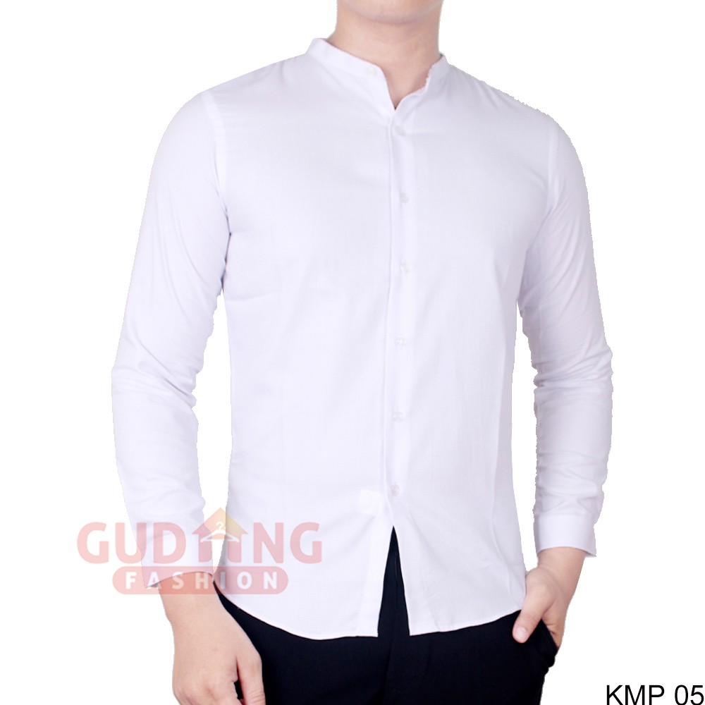 Kemeja Kerah Shanghai Krah Koko Slimfit Panjang - KMP 05