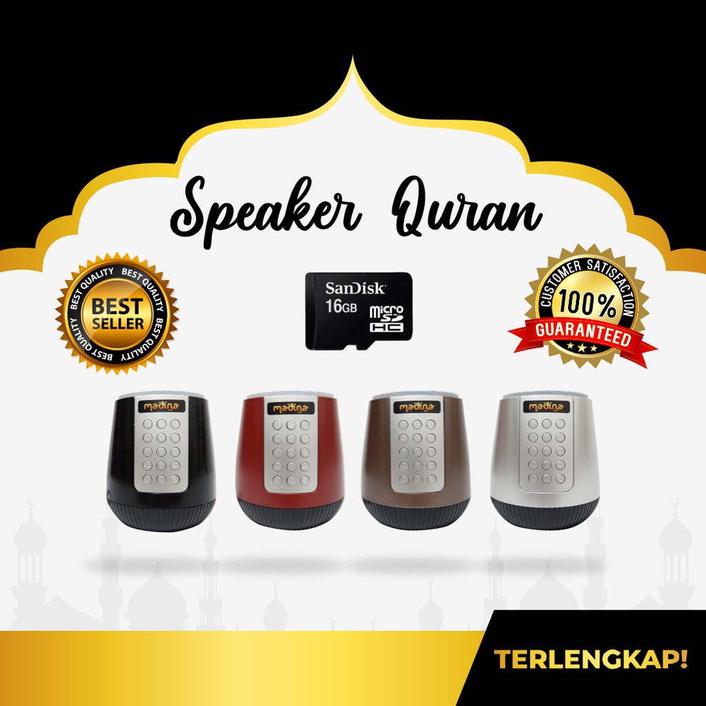 Speaker quran 30 juz lengkap, 100 qori dan 1000 kajian madina TP 555. Speaker hafalan alquran