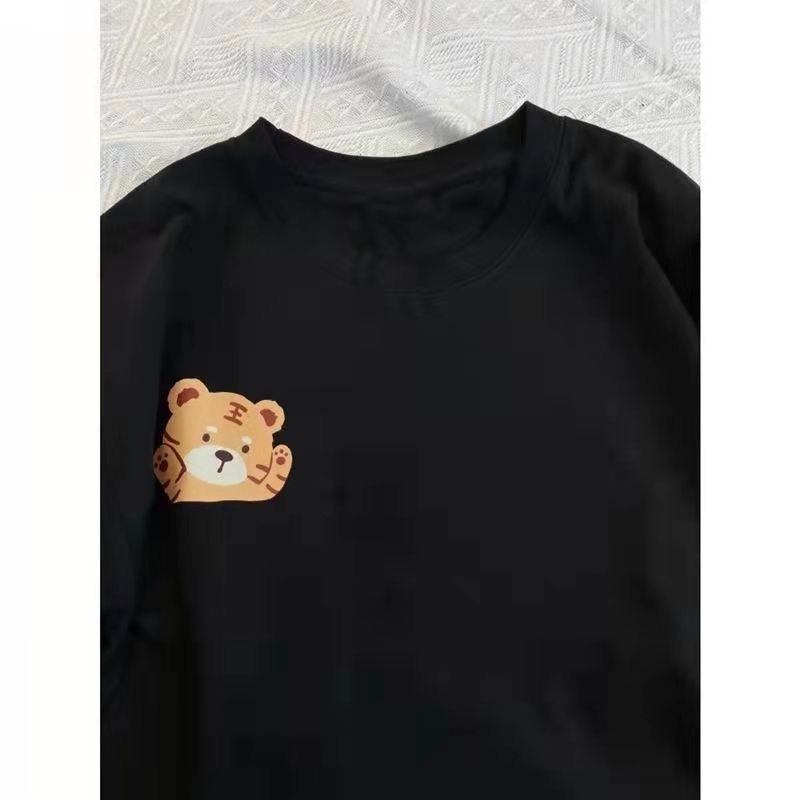 baju atasan wanita / kaos cewek murah /baju oversize hitam wanita original / kaos unisex import bergaya（realpict）