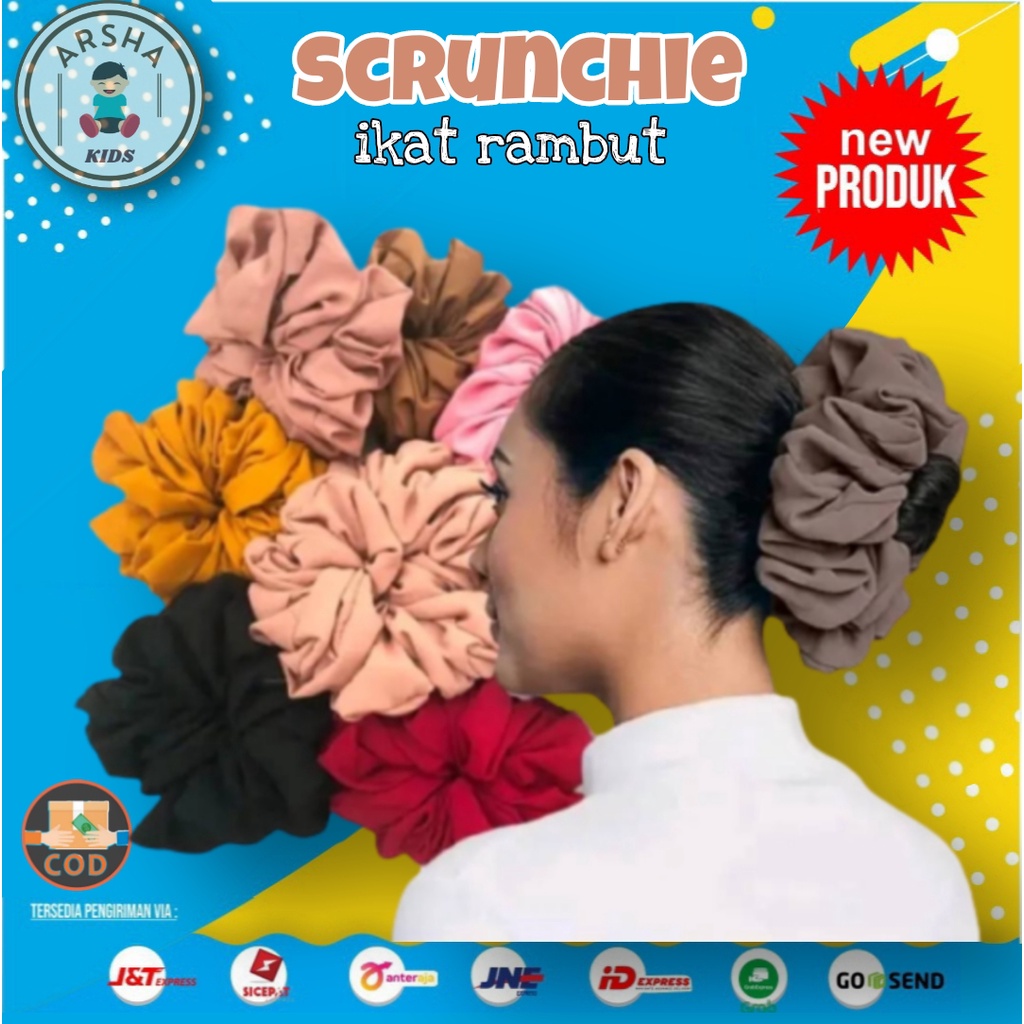 Ikat rambut scrunchie ikat rambut korea ikat rambut hijab murah cepol rambut cepol hijab