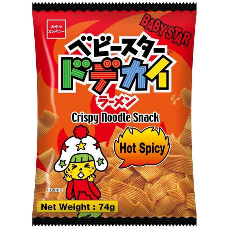 

oyatsu baby star hot spicy - snack mie jepang 90g