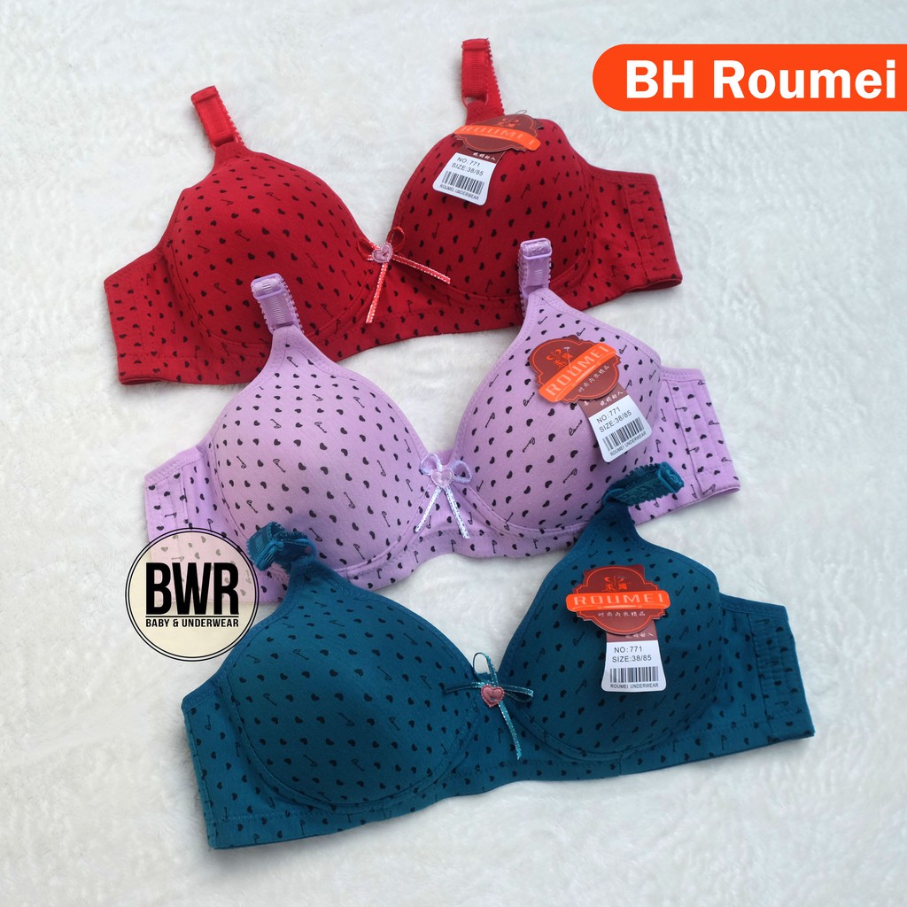 BH Roumei 771 Busa Polkadot | Bra Wanita Dewasa Kait Kancing 3