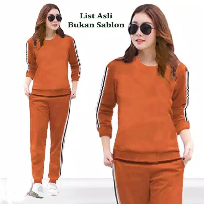 BO - BAJU SETELAN OLAHRAGA 02 SENAM / SETELAN TRAINING/ SETELAN LINA TERBARU / SETELAN TERMURAH