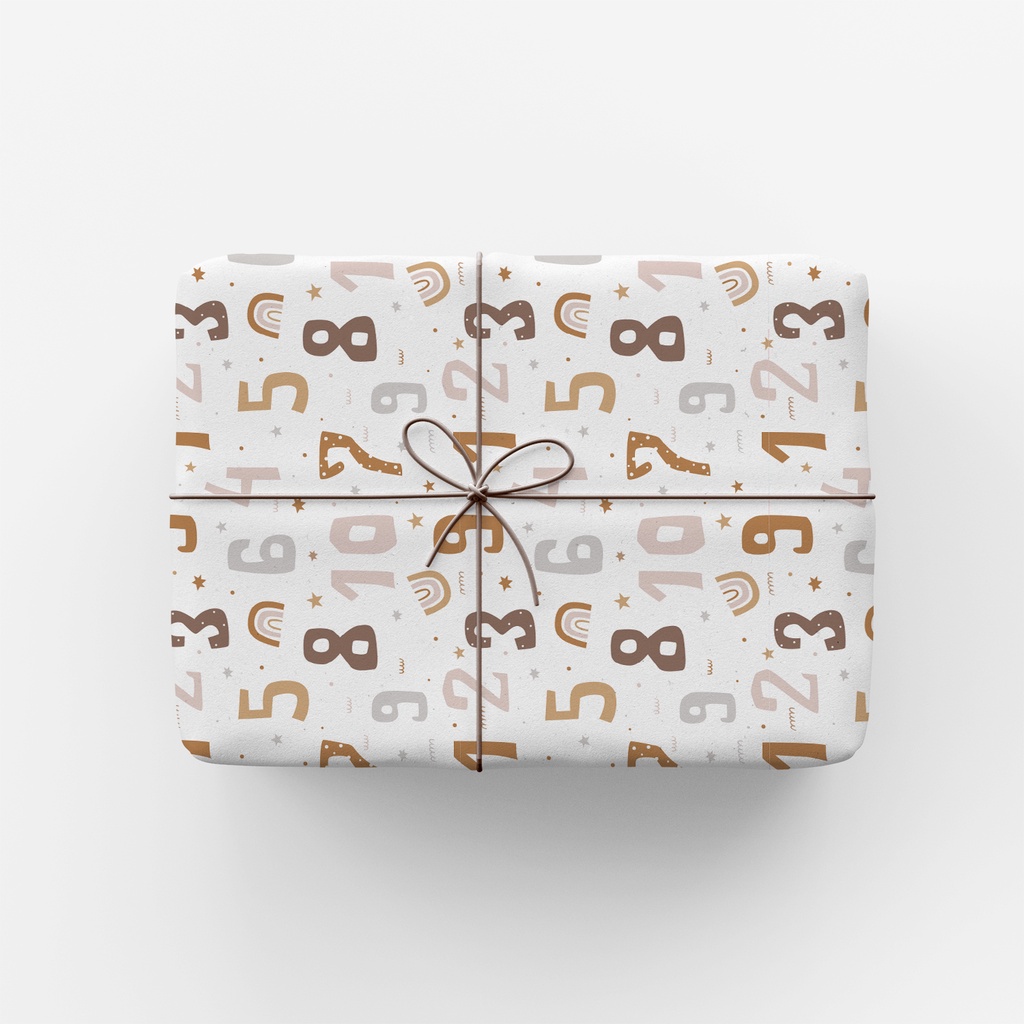 

Bukuqu KK017 Kertas Kado Numbers - Pembungkus Kado - Wrapping paper