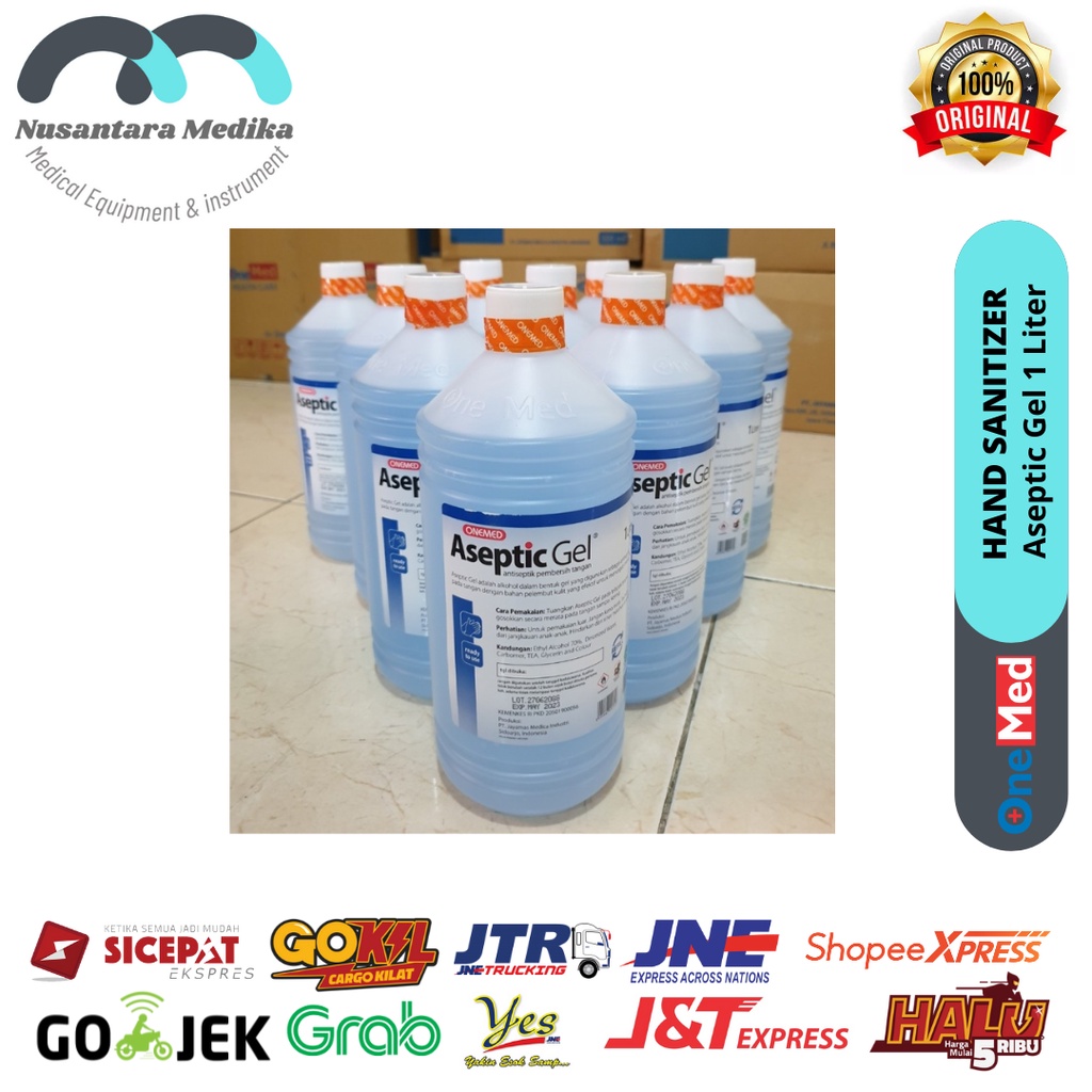 Aseptic Gel Onemed 1 Liter Original Onemed// aseptik gel