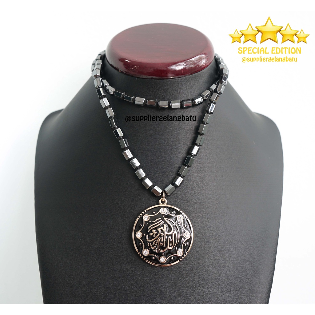 BLACK JADE GANNAMYONG SPECIAL ALLAHUAKBAR PERMATA SWAROVSKI AZHIKRA