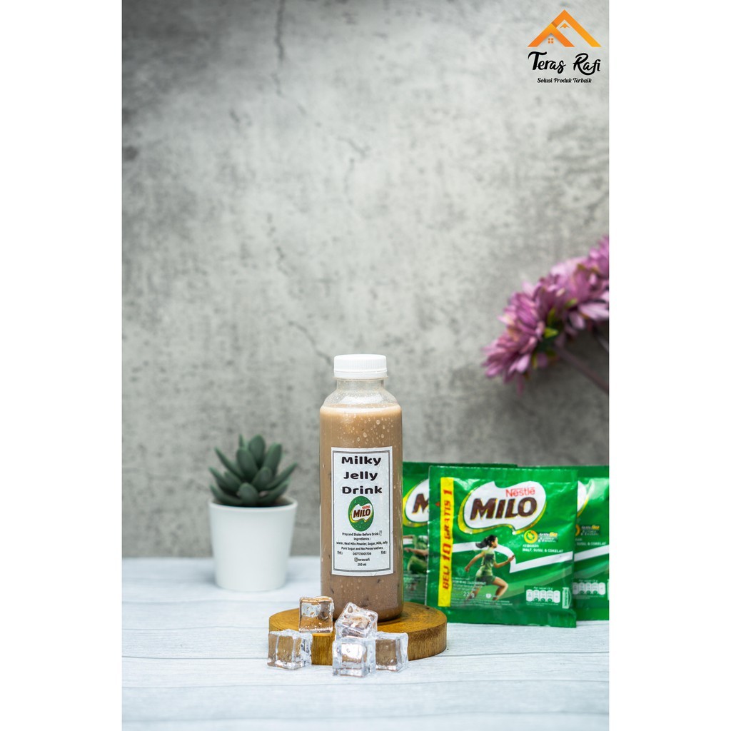 

Milky Jelly Drink Milo Cokelat Premium Terasrafi 250ml