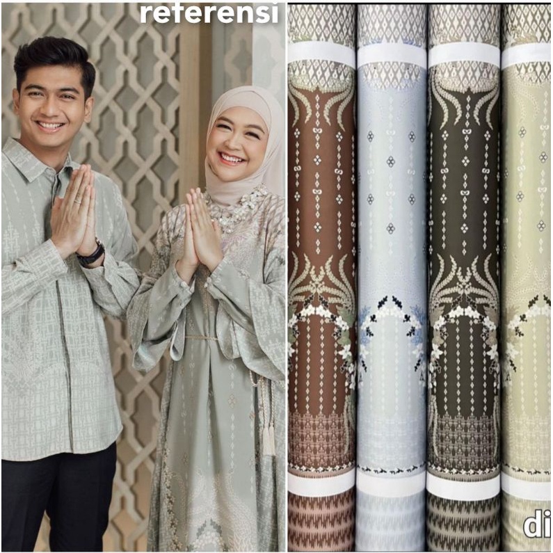 Kain D Silk Motif Richis harga setengah meter